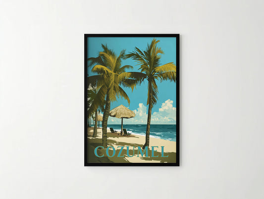 Cozumel Travel Poster