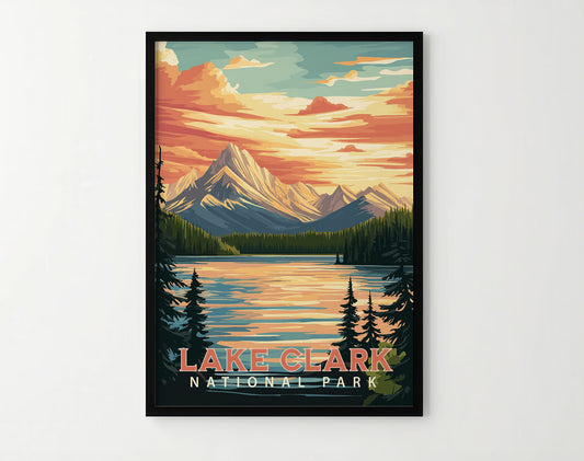 Lake Clark National Park Travel Poster