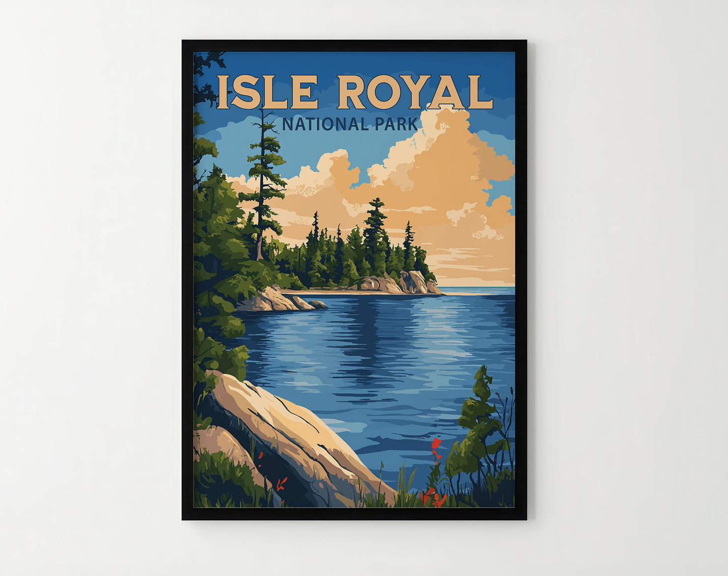 Isle Royal National Park Travel Poster