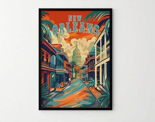 New Orleans Travel Poster