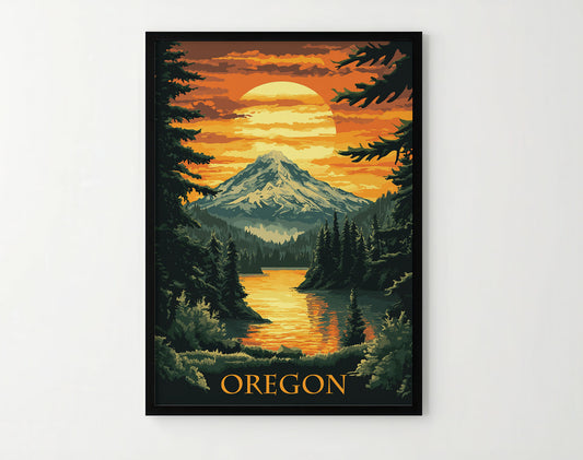 Oregon Travel Poster