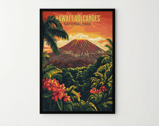 Hawai'i Volcanoes National Park Travel Poster