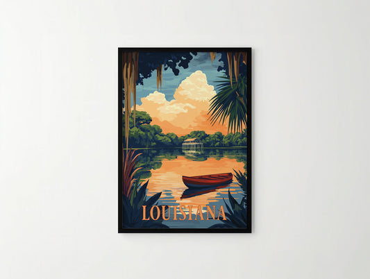 Louisiana Travel Poster