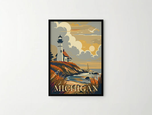 Michigan Travel Poster