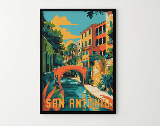 San Antonio Travel Poster