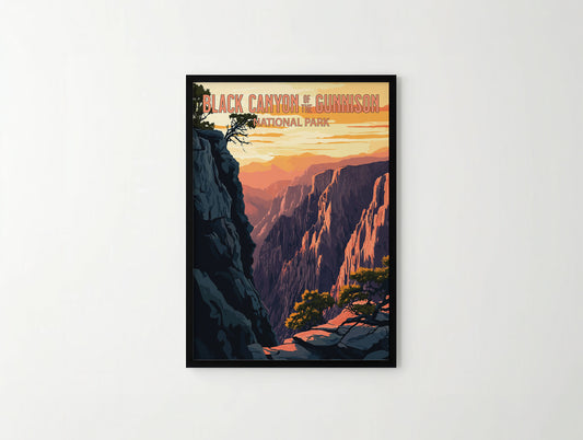 Black Canyon of the Gunnison National Park Travel Poster