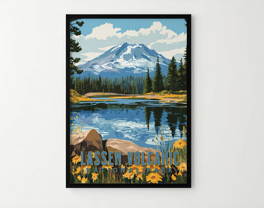 Lassen Volcanic National Park Travel Poster