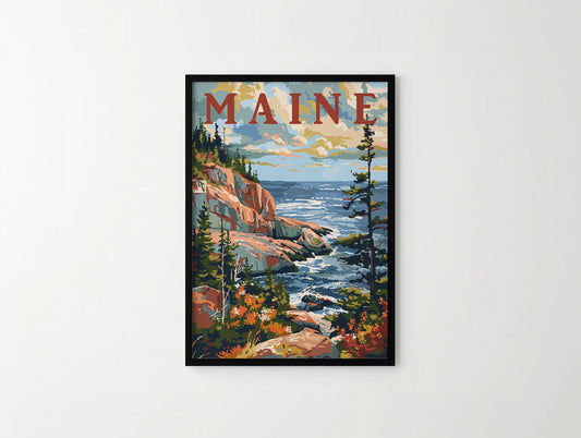 Maine Travel Poster
