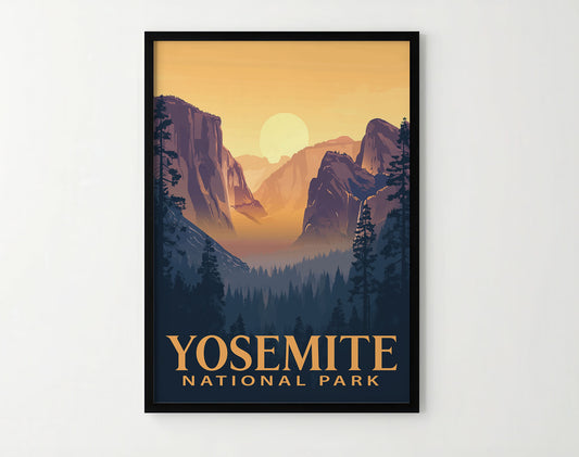 Yosemite National Park Travel Poster
