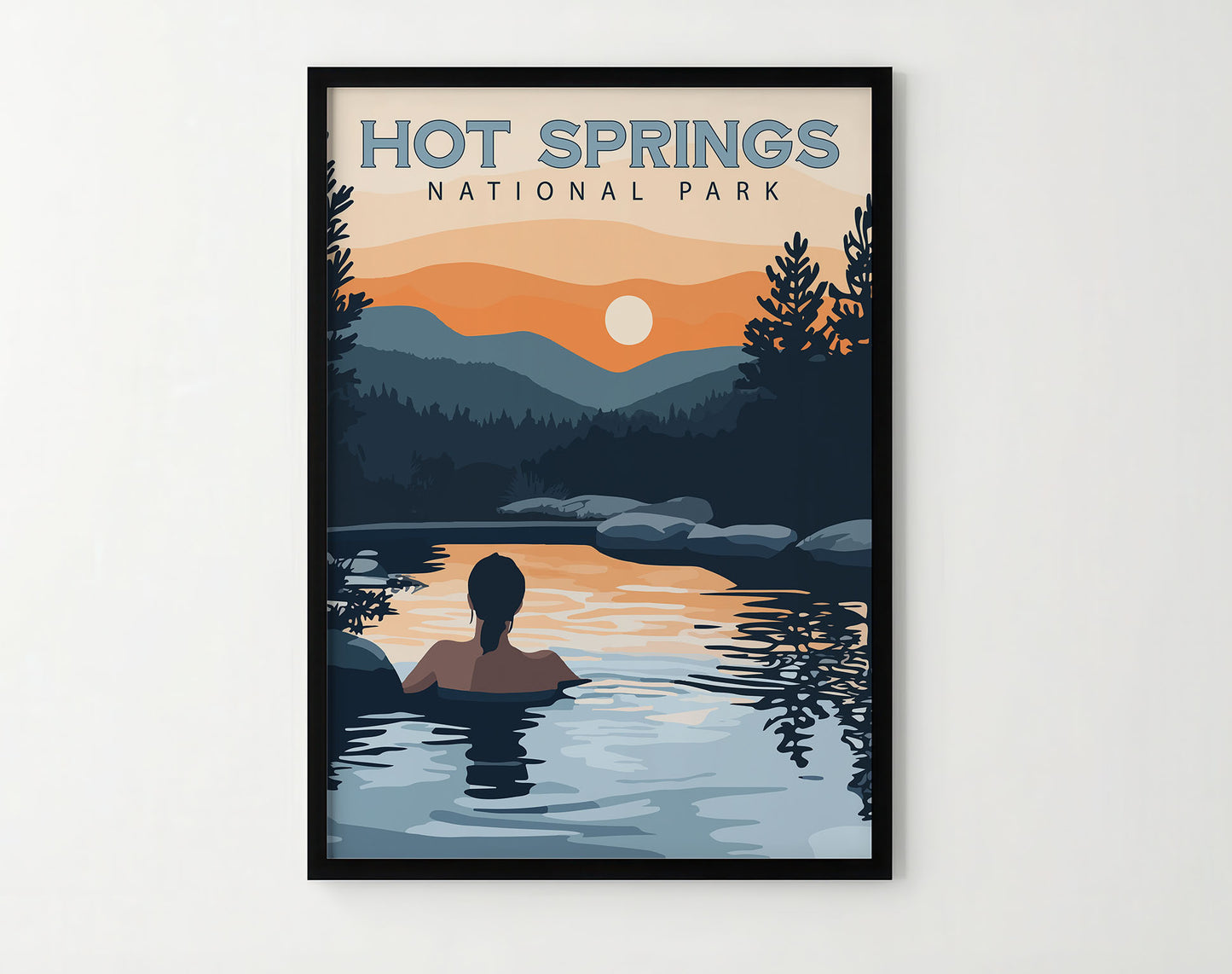 Hot Springs National Park Travel Poster