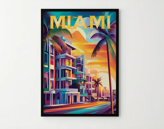 Miami Travel Poster