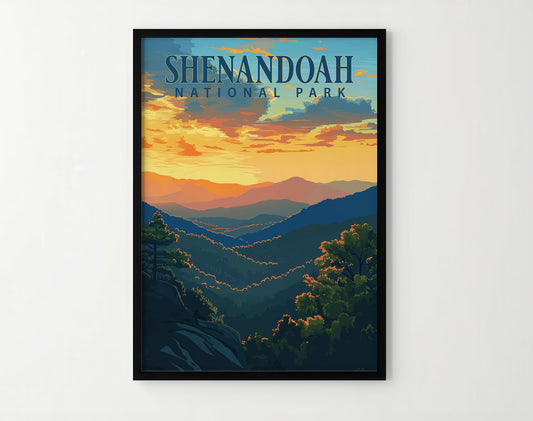 Shenandoah National Park Travel Poster