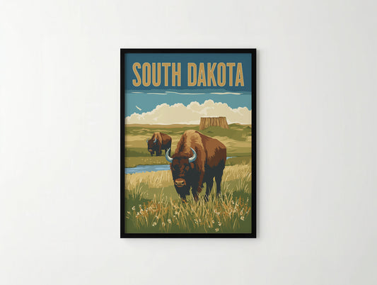 South Dakota Travel Poster