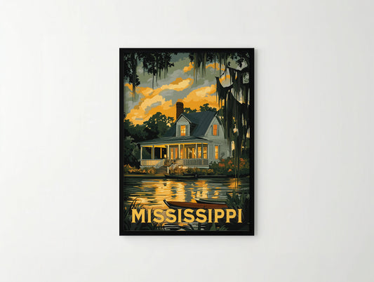 Mississippi Travel Poster