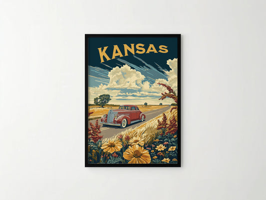 Kansas Travel Poster