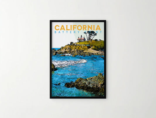 Battery Point Lighthouse Travel Poster