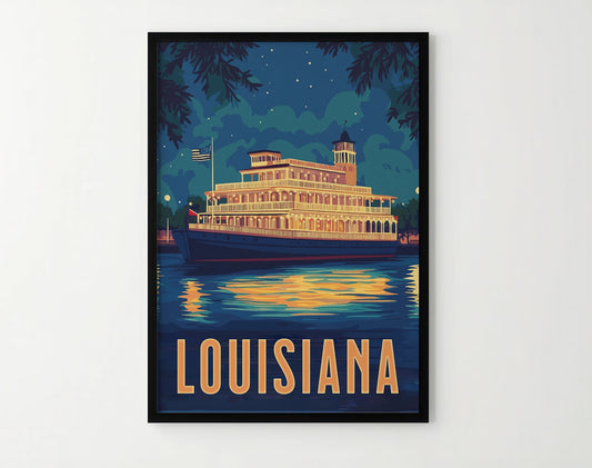 Louisiana Travel Poster
