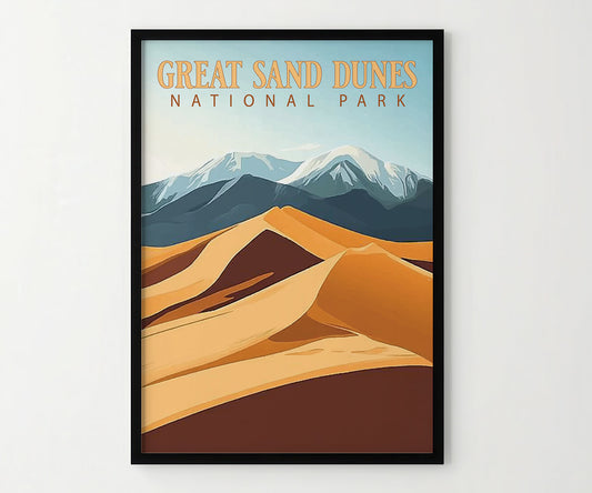 Great Sand Dunes National Park Travel Poster