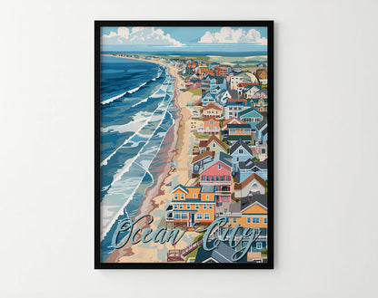 Ocean City Travel Poster