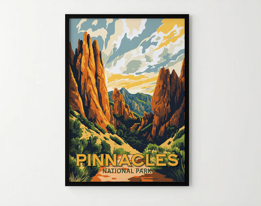 Pinnacles National Park Travel Poster