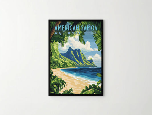 American Samoa National Park Travel Poster
