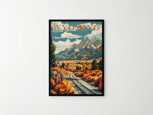 Wyoming Travel Poster