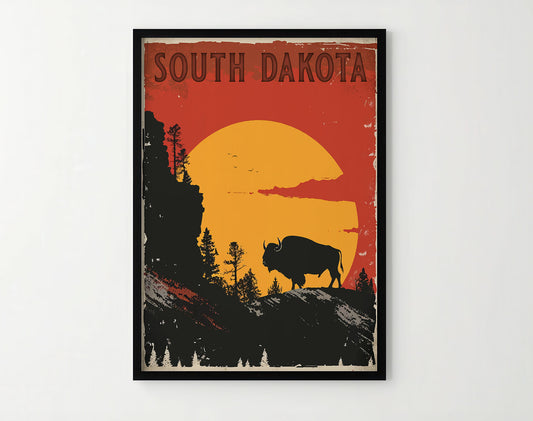 South Dakota Travel Poster