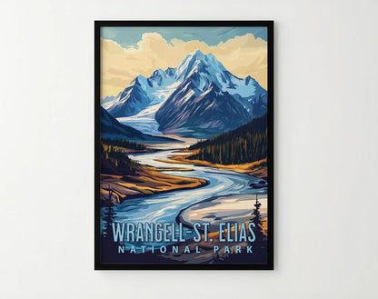 Wrangell-St. Elias National Park Travel Poster