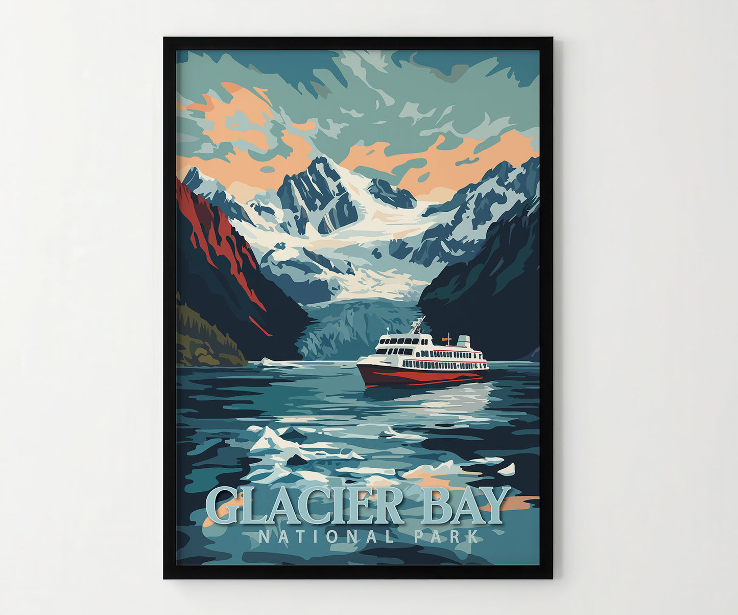 Glacier Bay National Park Travel Poster