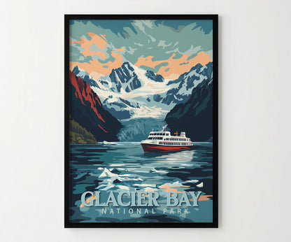 Glacier Bay National Park Travel Poster