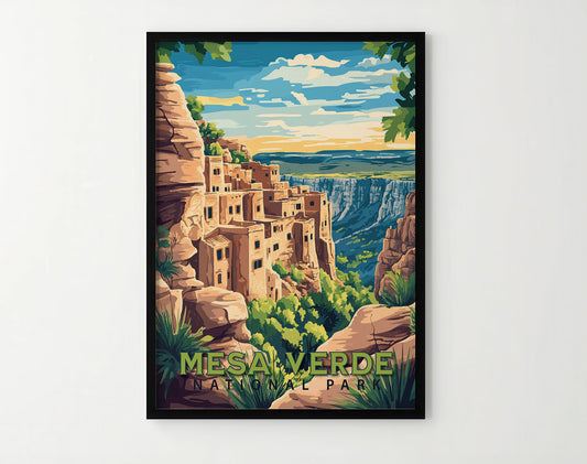 Mesa Verde National Park Travel Poster