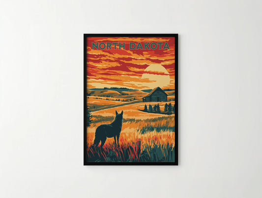 North Dakota Travel Poster