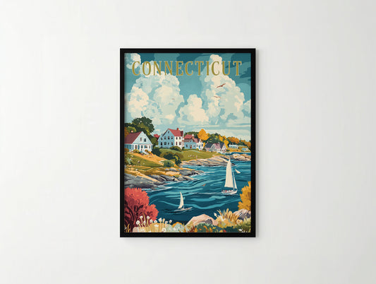 Connecticut Travel Poster
