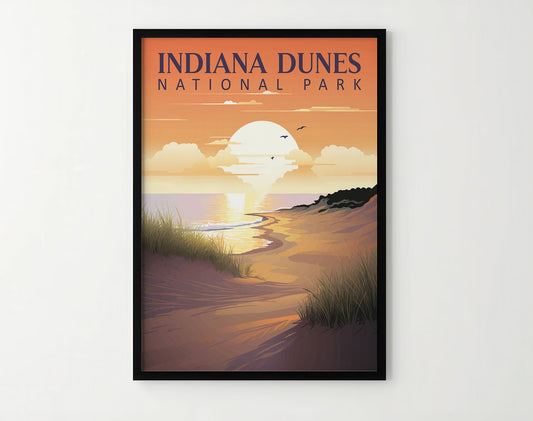 Indiana Dunes National Park Travel Poster