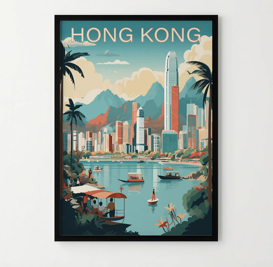 Hong Kong Travel Poster