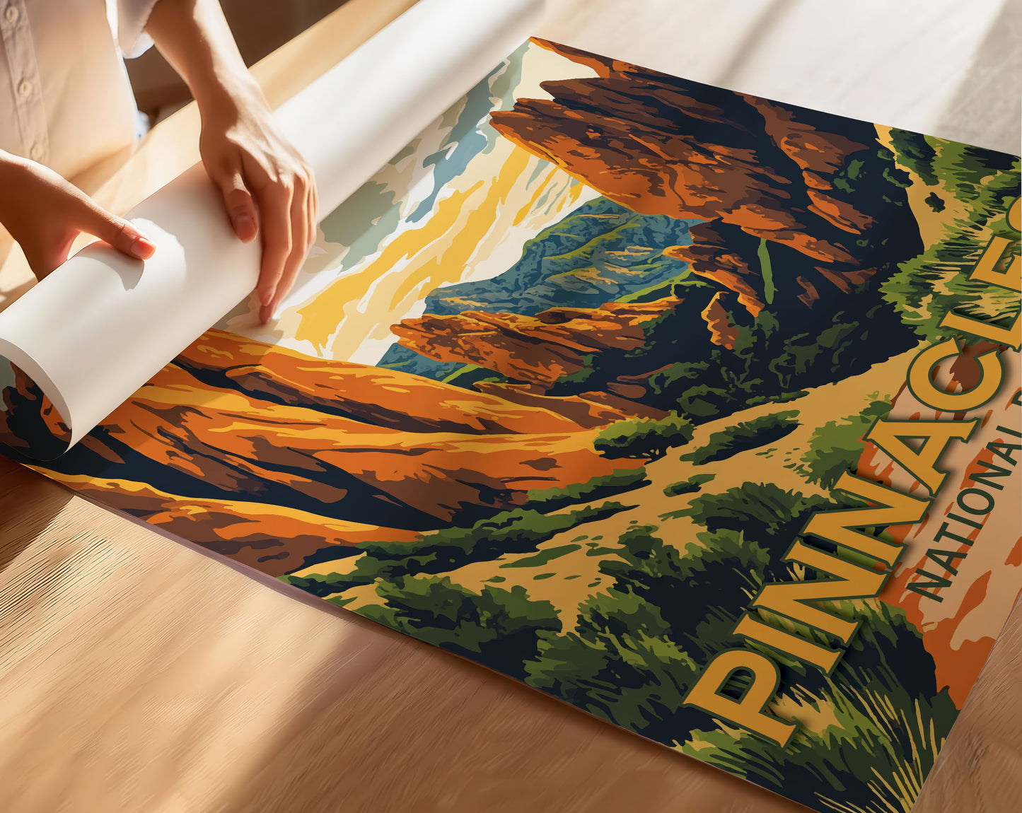 Pinnacles National Park Travel Poster
