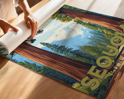 Sequoia National Park Travel Poster
