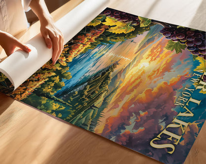 Finger Lakes Region Travel Poster