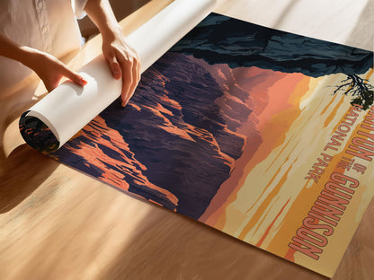 Black Canyon of the Gunnison National Park Travel Poster
