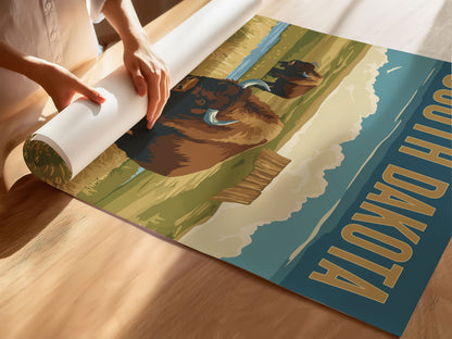 South Dakota Travel Poster