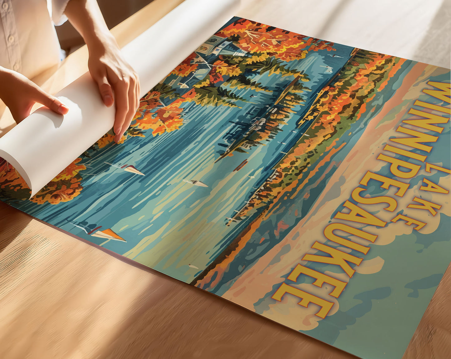 Lake Winnipesaukee Travel Poster