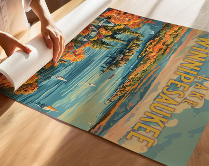 Lake Winnipesaukee Travel Poster