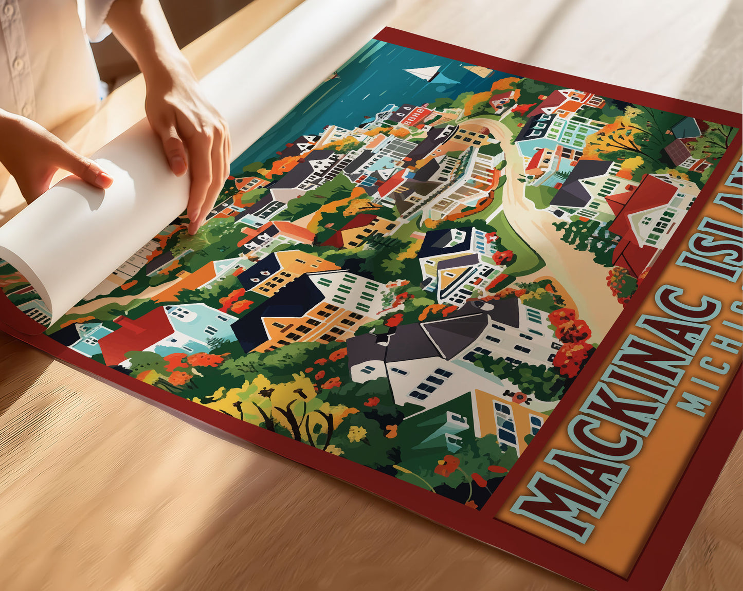 Mackinac Island Travel Poster