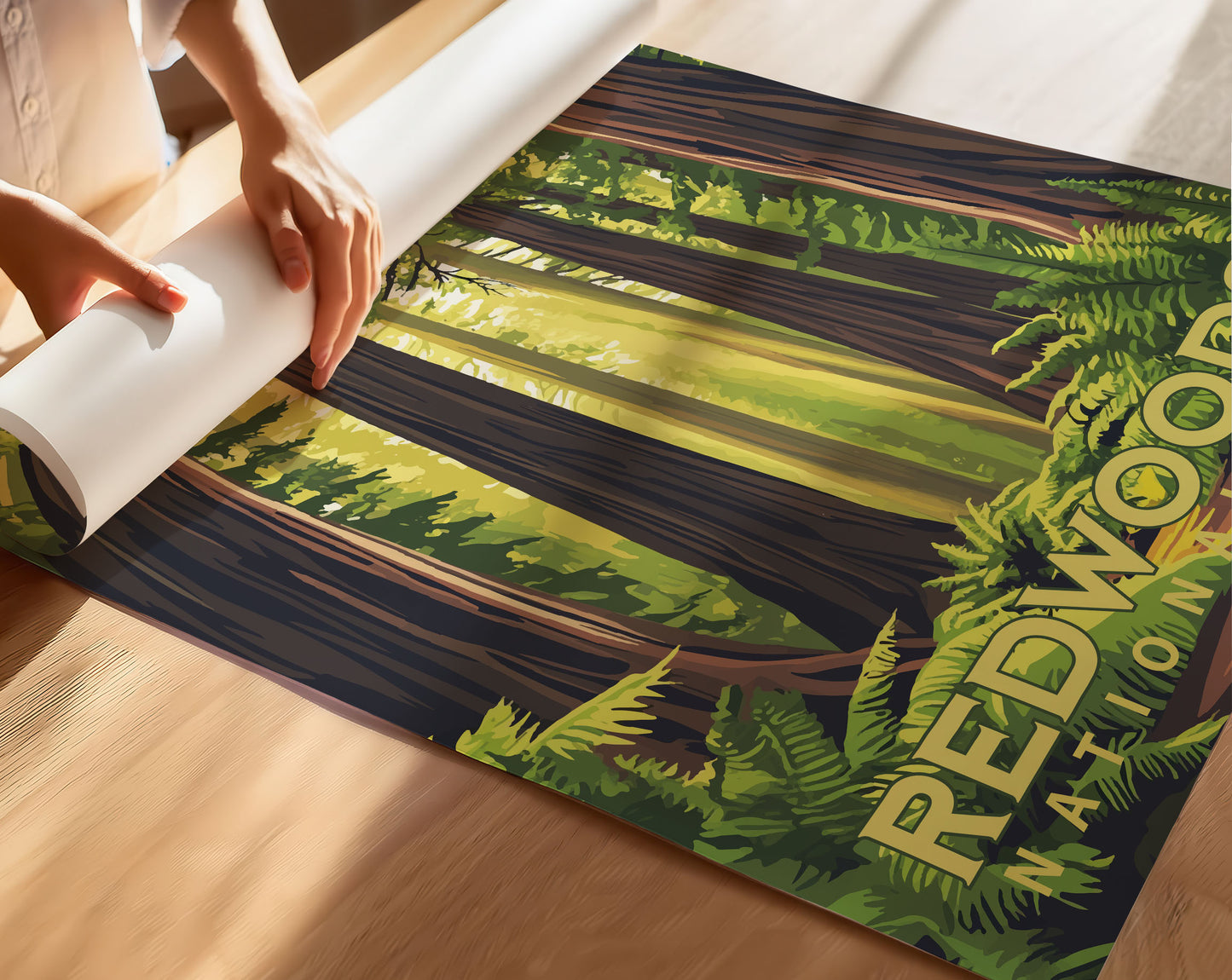 Redwoods National Park Travel Poster