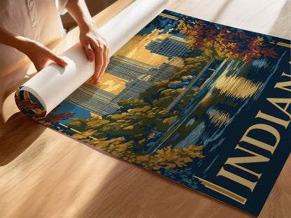 Indiana Travel Poster