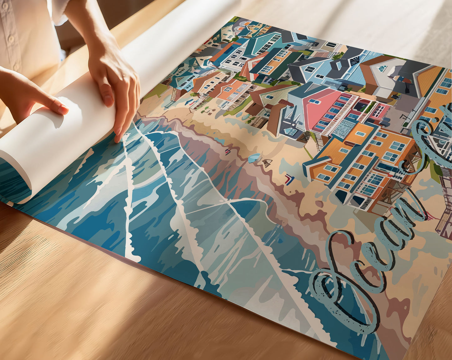 Ocean City Travel Poster