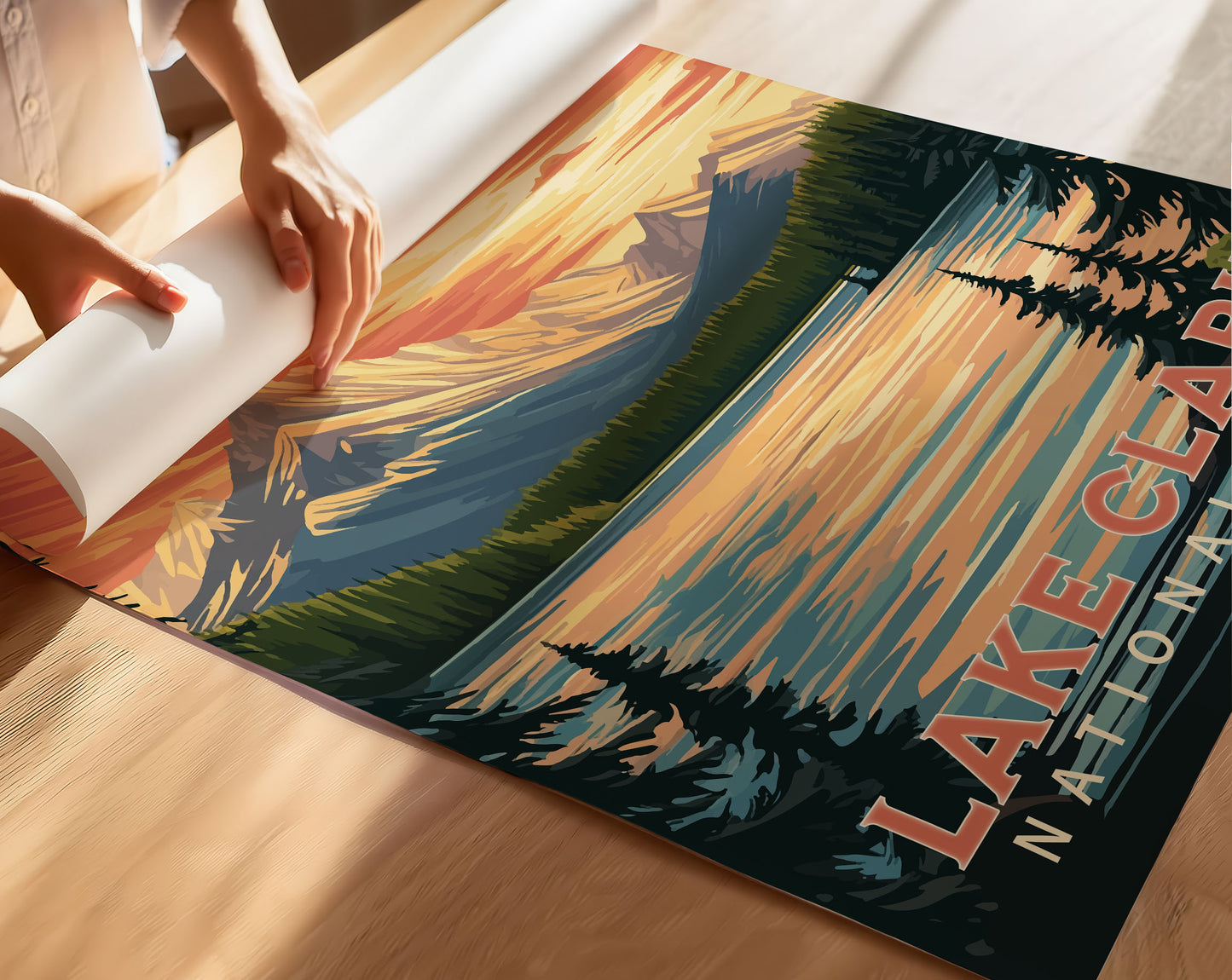 Lake Clark National Park Travel Poster