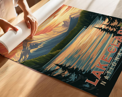 Lake Clark National Park Travel Poster