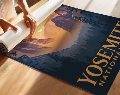 Yosemite National Park Travel Poster