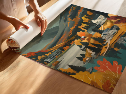 New Hampshire Travel Poster